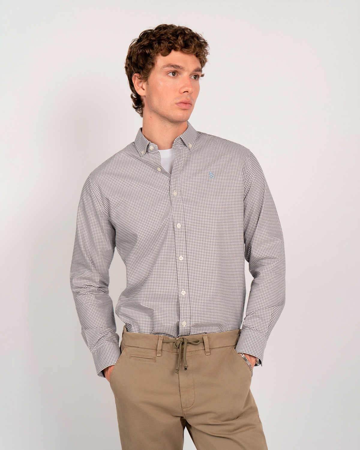 Camisa cuadros - Harper & Neyer - Gris Gris-2