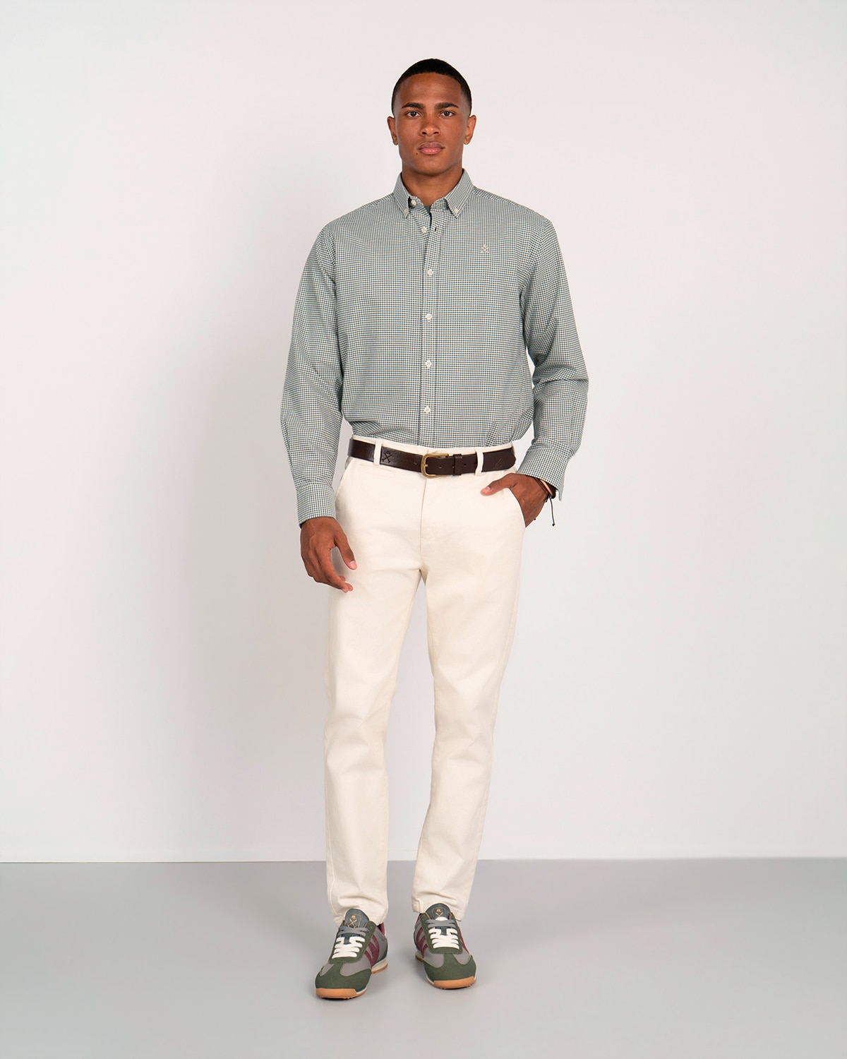 Camisa cuadros - Harper & Neyer - Verde militar Verde militar-1