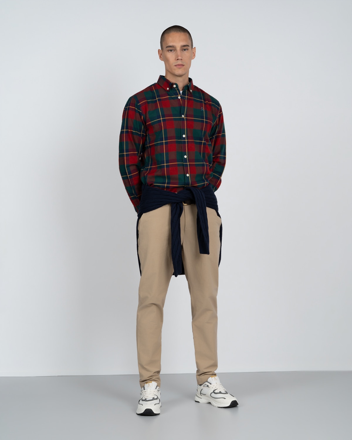 Imagen 0 de Camisa cuadros Rojo