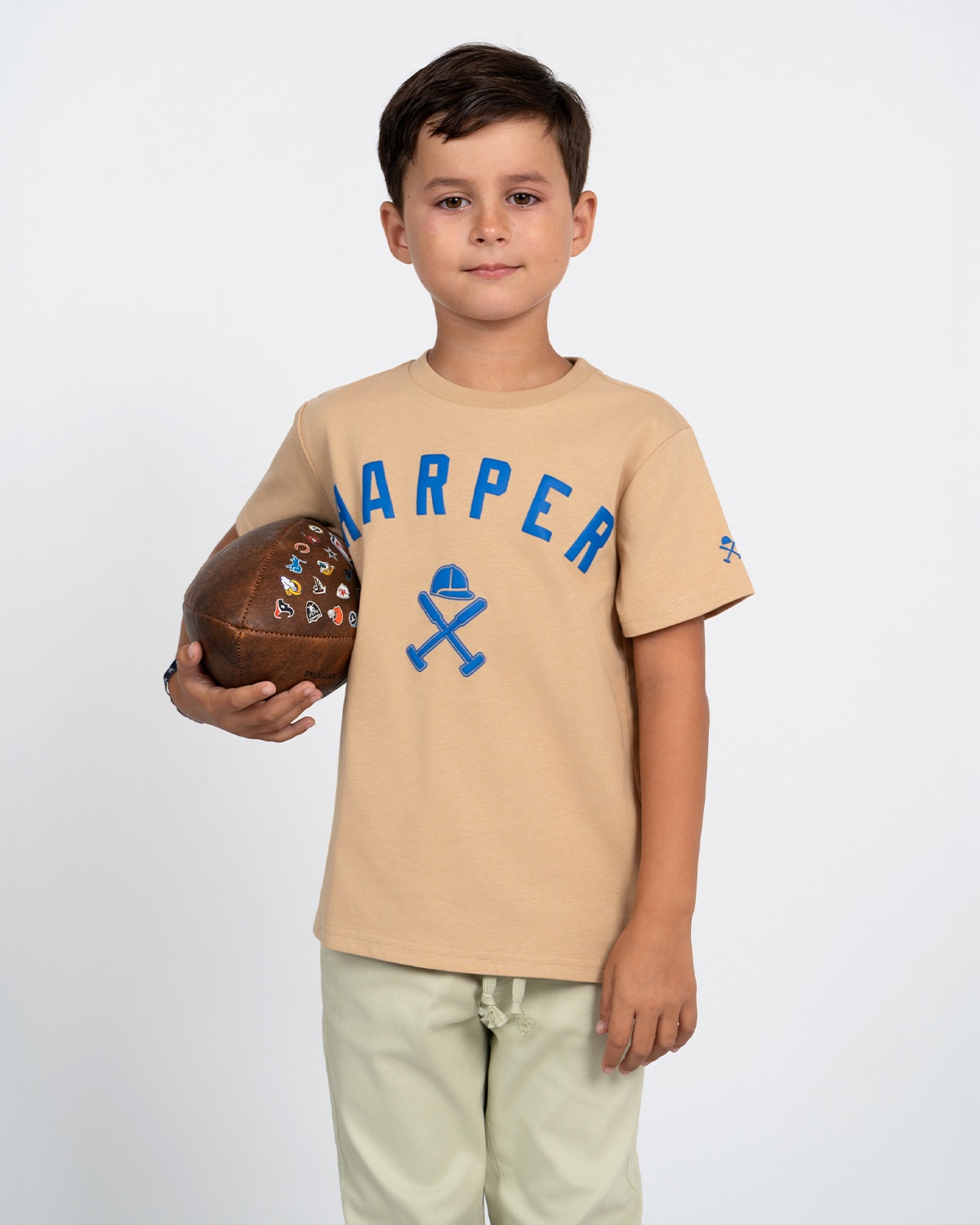 Imagen 1 de Camiseta new england kids Marrón claro