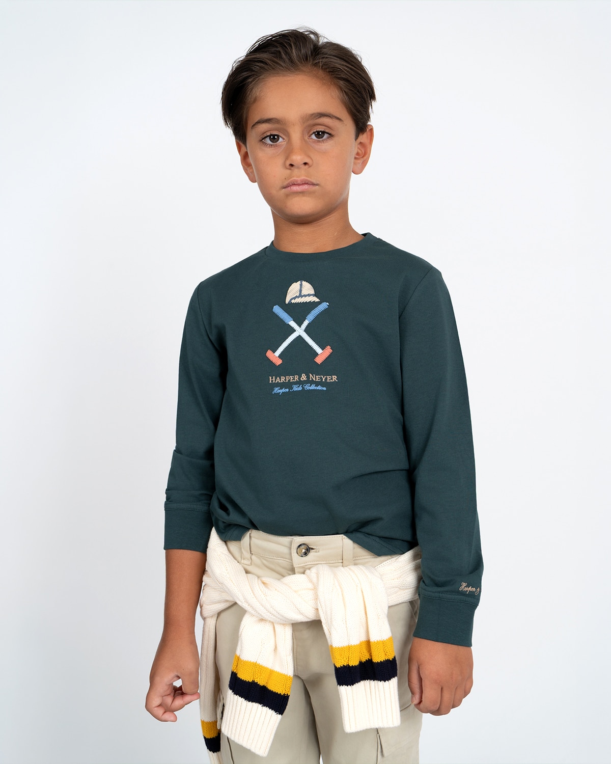 Imagen 1 de Camiseta vermont kids - Harper & Neyer - Verde oscuro Verde oscuro