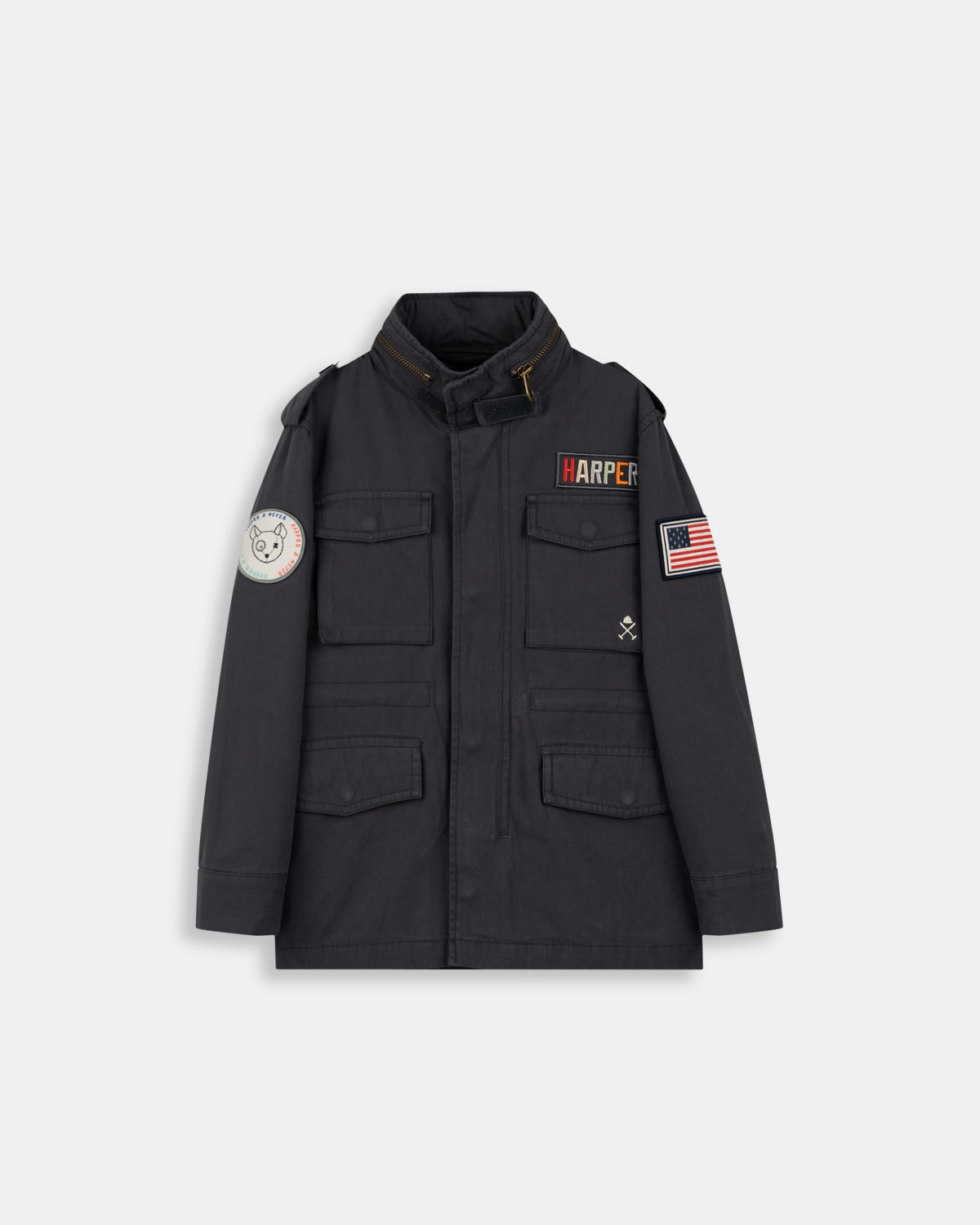 Imagen 5 de Chaqueta militar kids - Harper & Neyer - Verde oscuro Verde oscuro