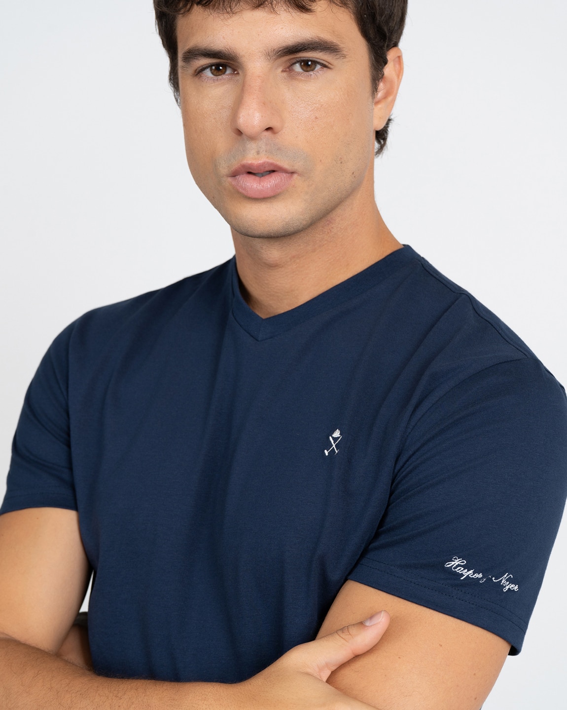 Imagen 3 de Camiseta v-neck icon - Harper & Neyer - Azul marino Azul marino
