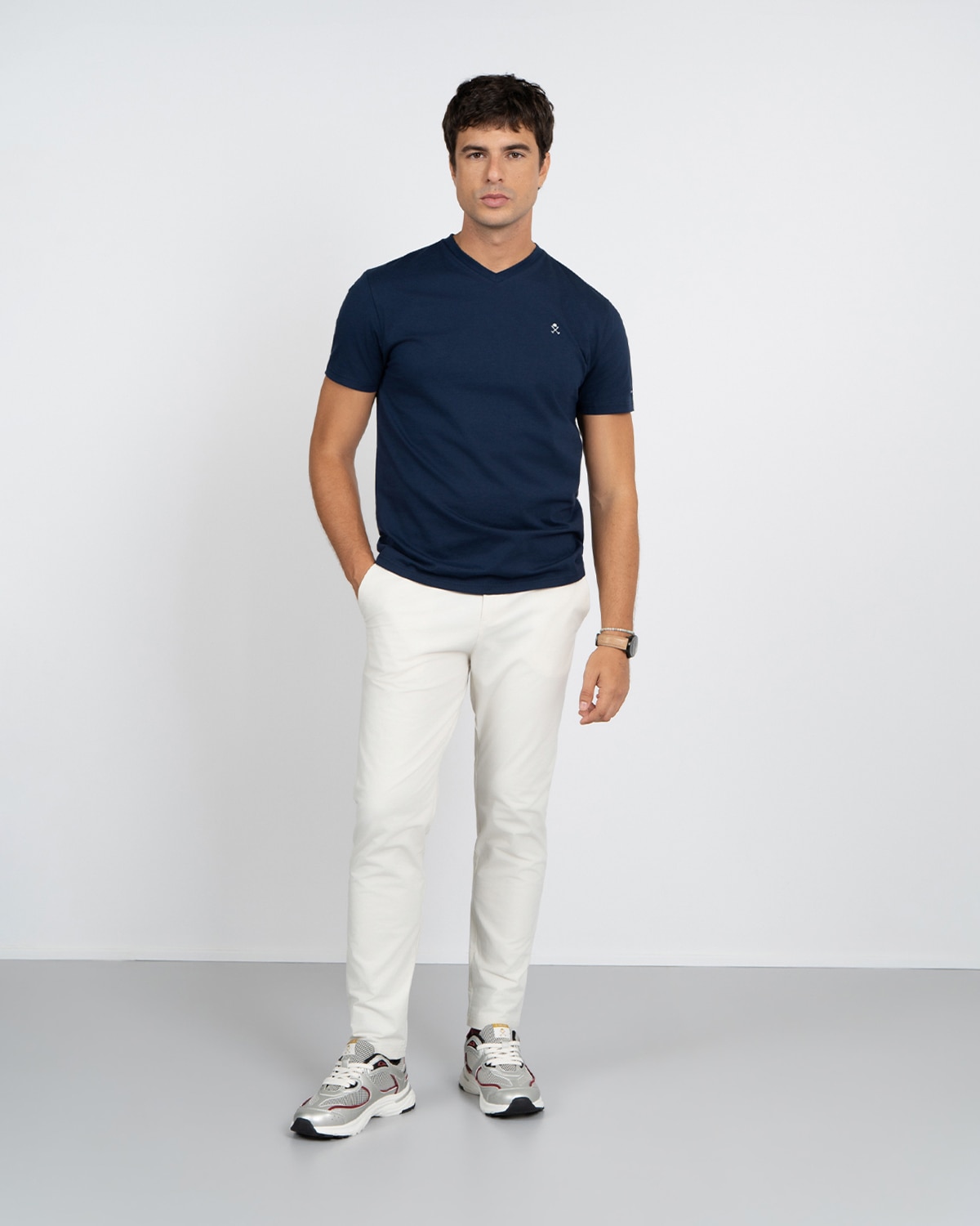 Imagen 4 de Camiseta v-neck icon - Harper & Neyer - Azul marino Azul marino