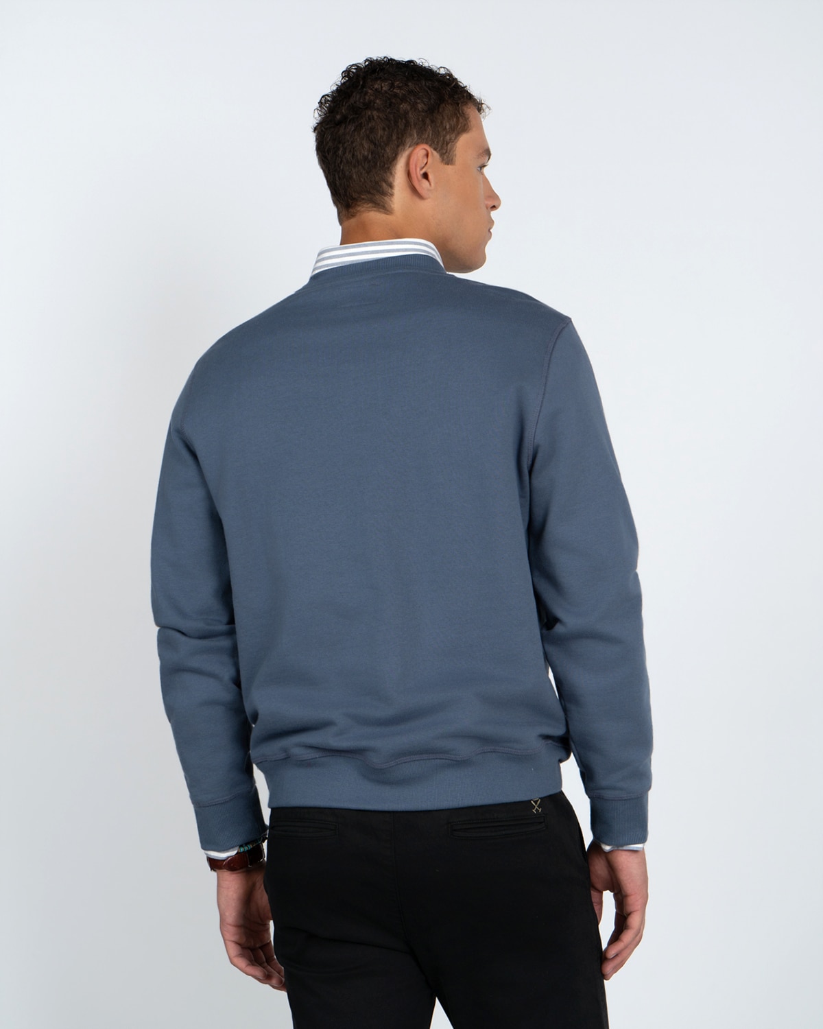 Sudadera crew-neck heritage - Harper & Neyer - Azul marino Azul marino-3