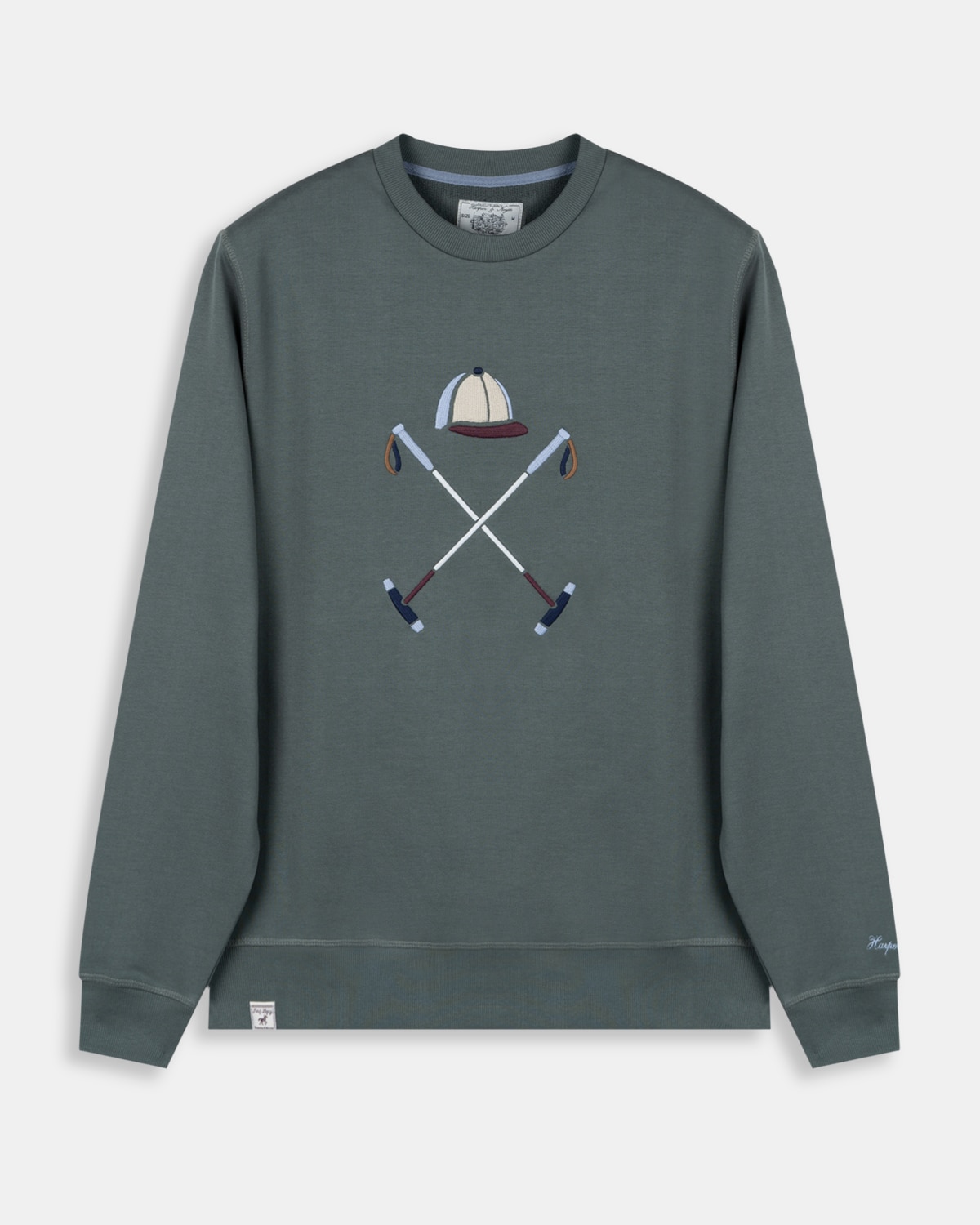 Sudadera crew-neck heritage - Harper & Neyer - Verde militar Verde militar-6