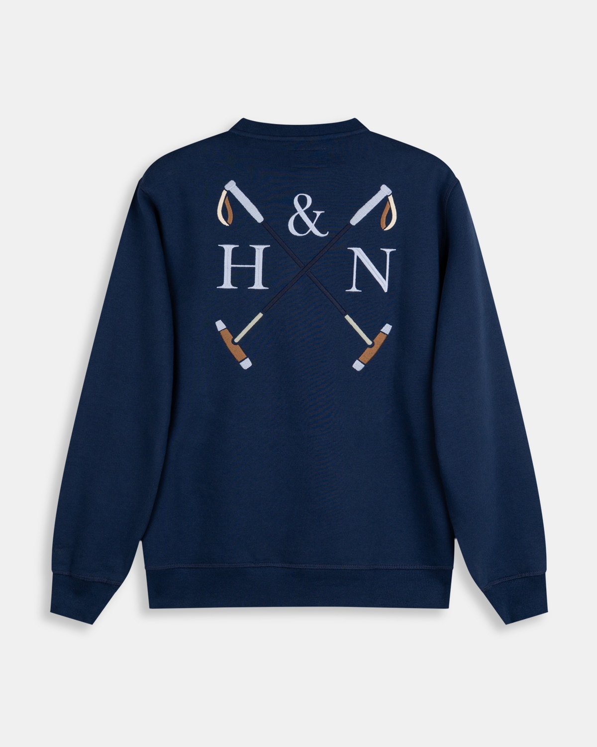 Sudadera crew-neck monogram - Harper & Neyer - Azul oscuro Azul oscuro-5