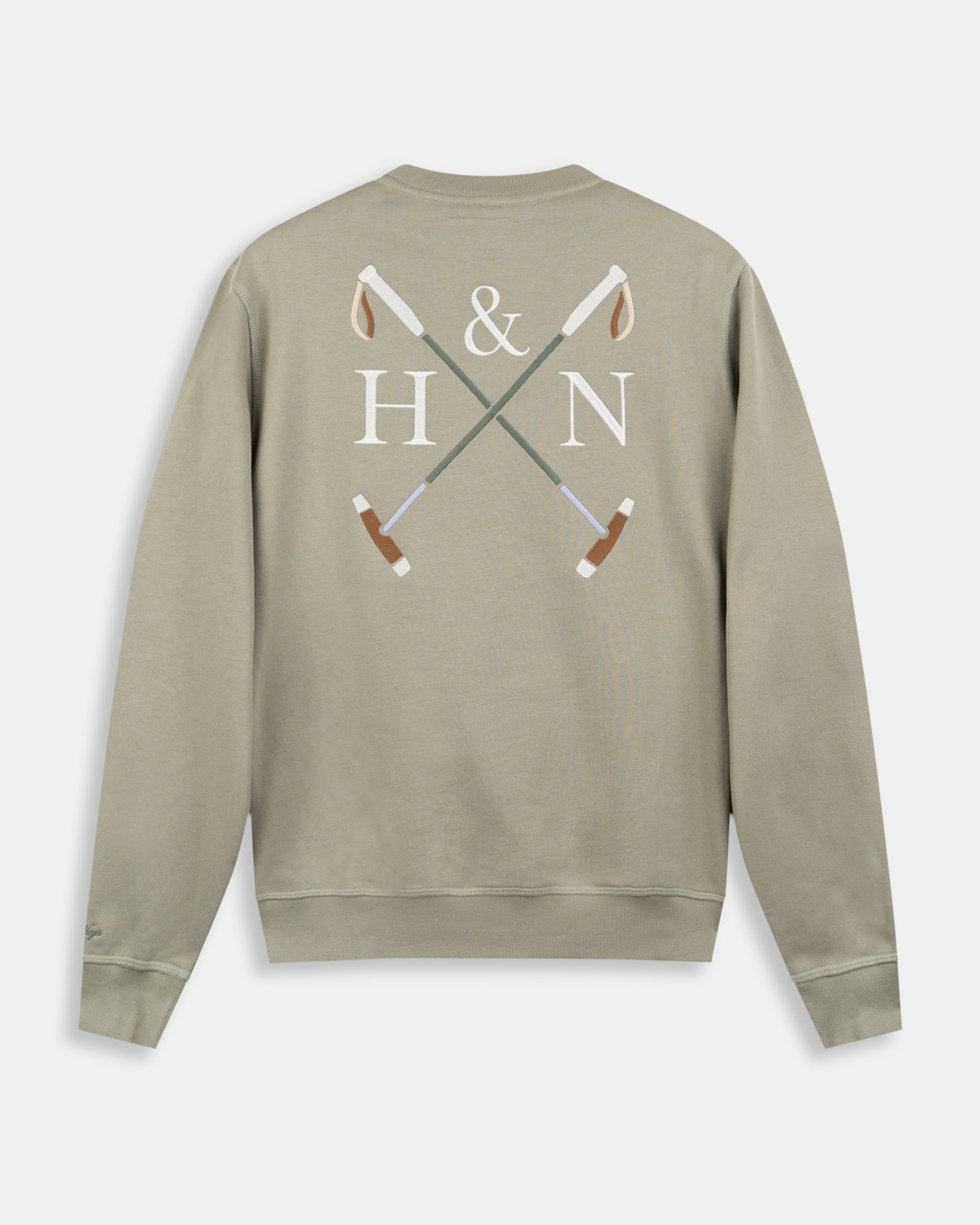 Sudadera crew-neck monogram - Harper & Neyer - Verde militar Verde militar-5