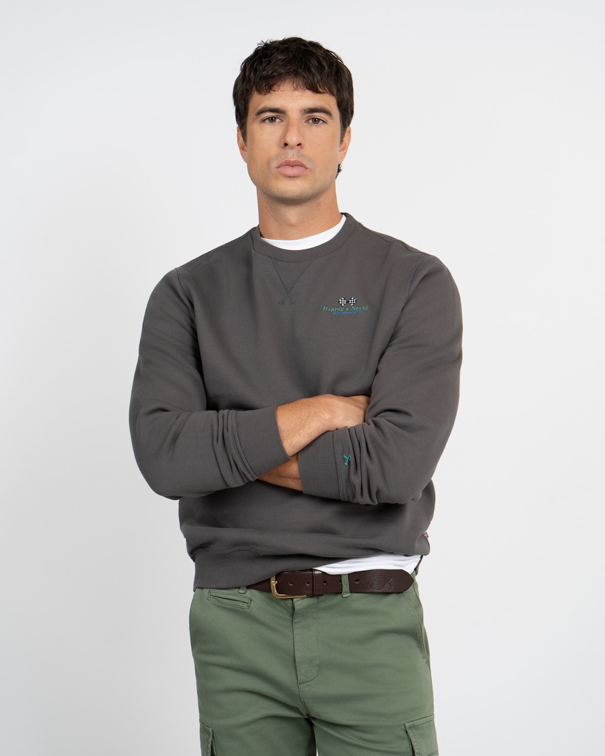 Imagen 0 de Sudadera crew-neck revline Negro