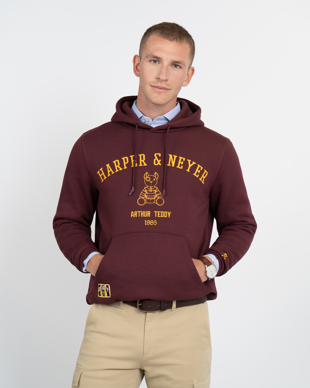 Imagen 0 de Sudadera hoodie arthur Burdeos