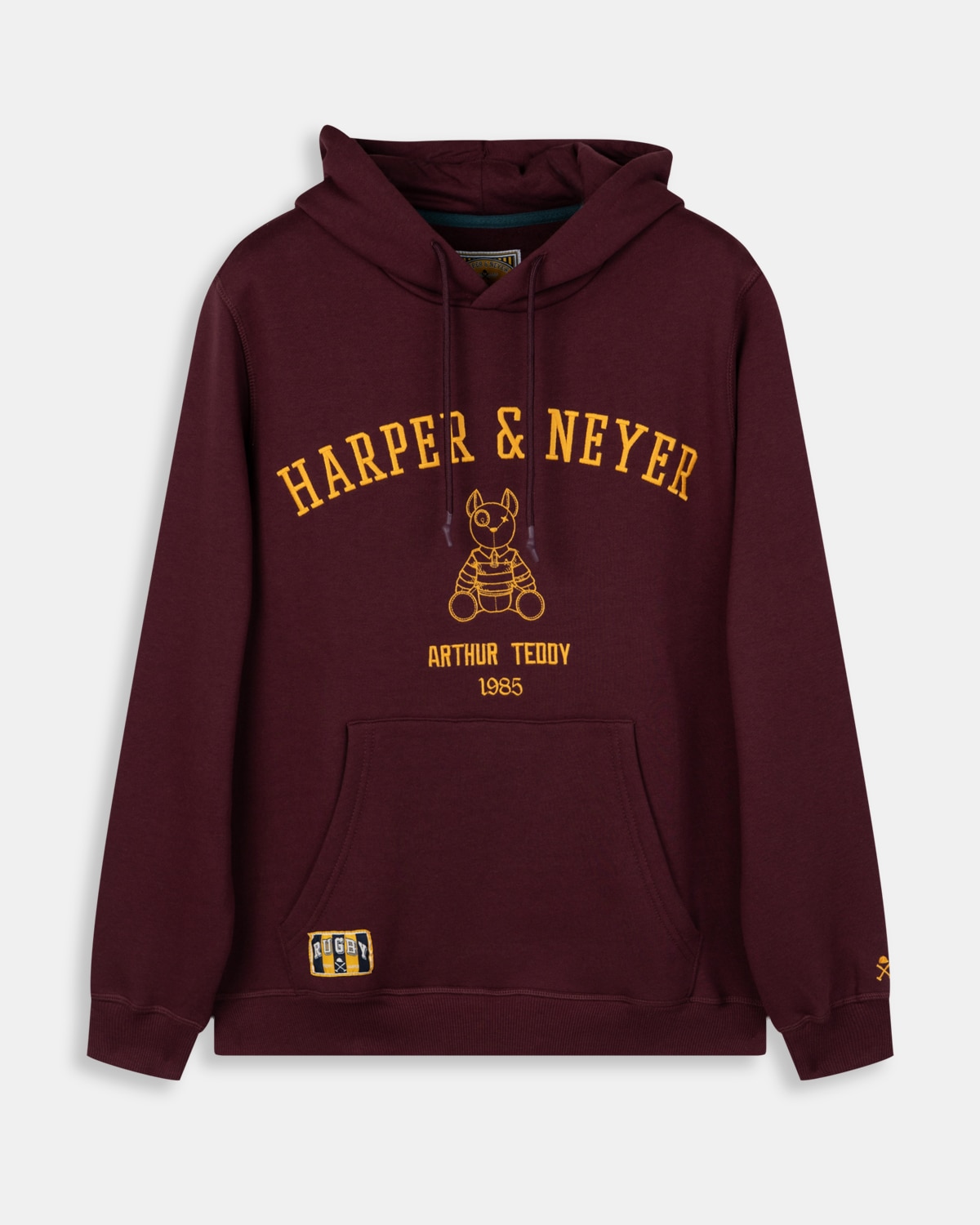 Sudadera hoodie arthur - Harper & Neyer - Burdeos Burdeos-6
