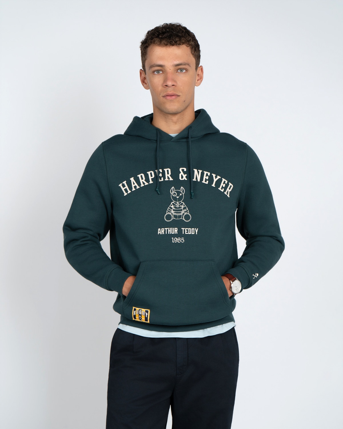Sudadera hoodie arthur - Harper & Neyer - Verde Agua Verde Agua-1