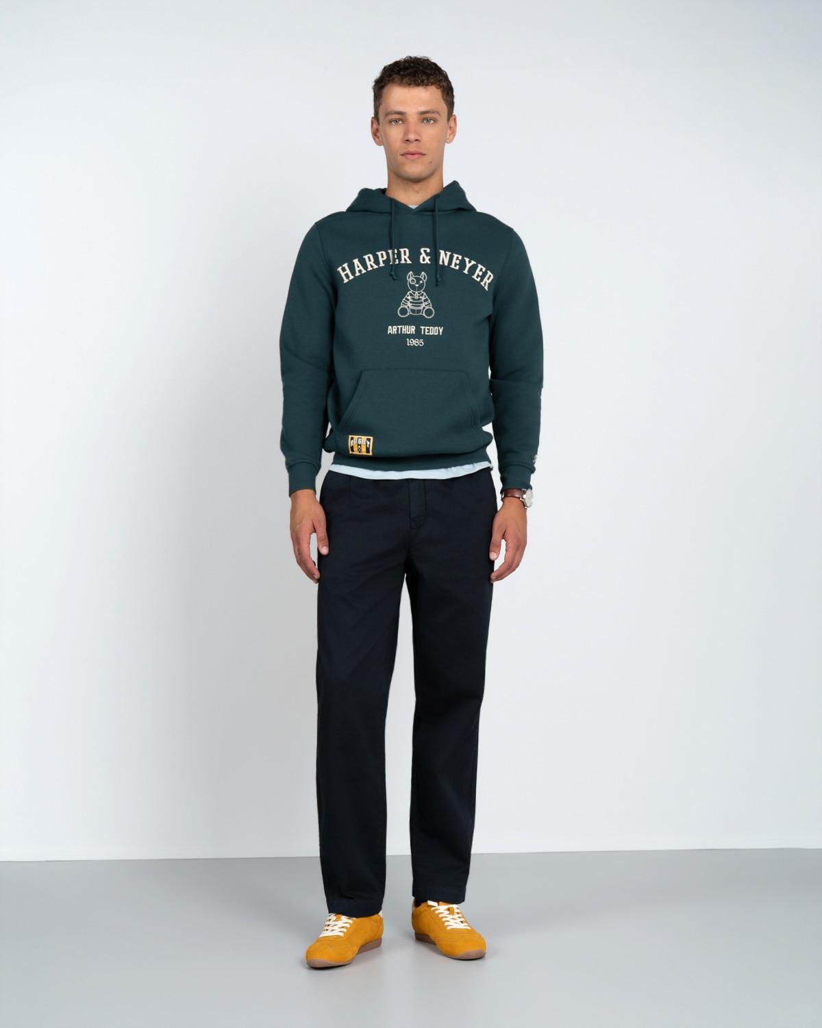 Sudadera hoodie arthur - Harper & Neyer - Verde Agua Verde Agua-4