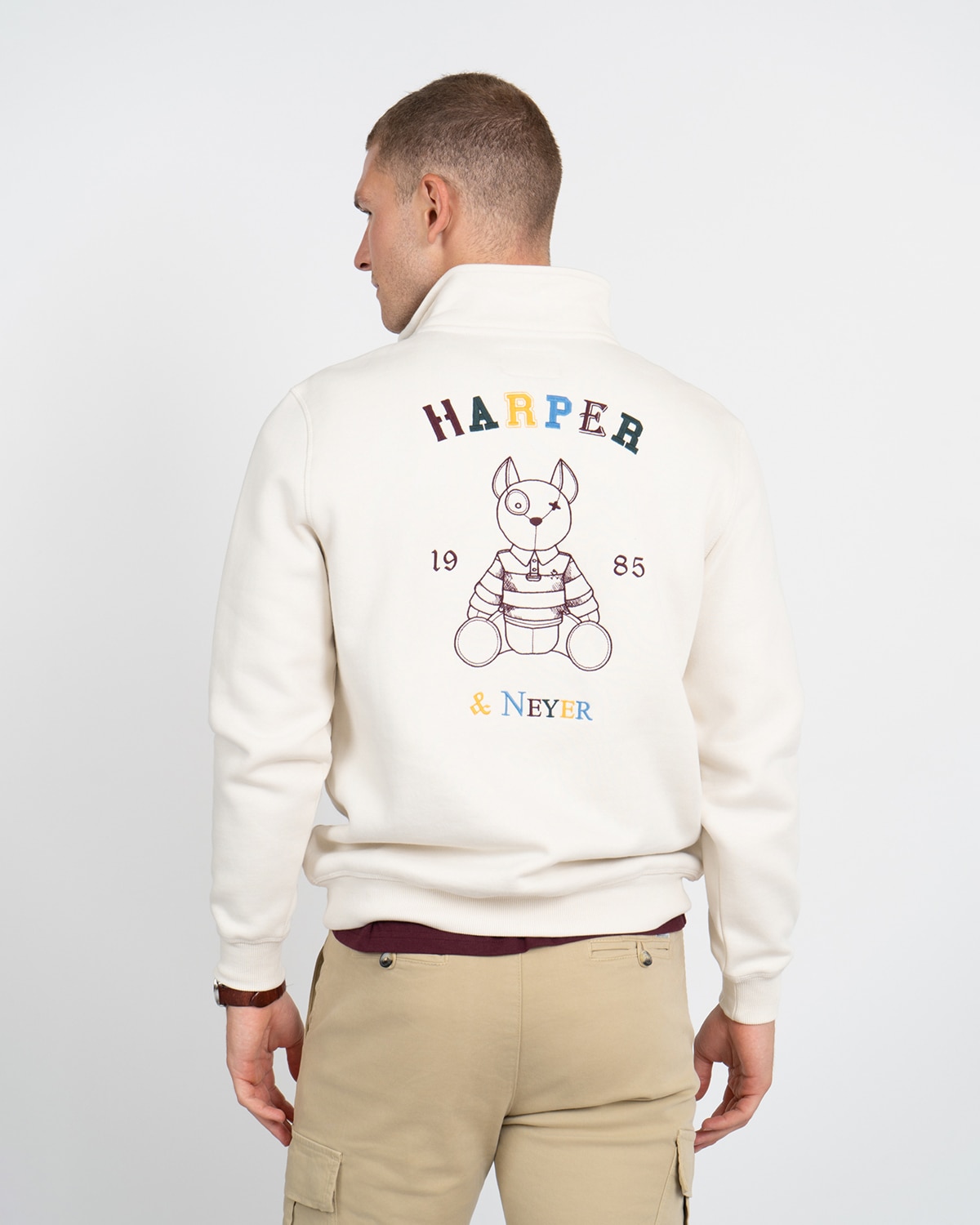Sudadera half-zipper arthur - Harper & Neyer - Crudo Crudo-2