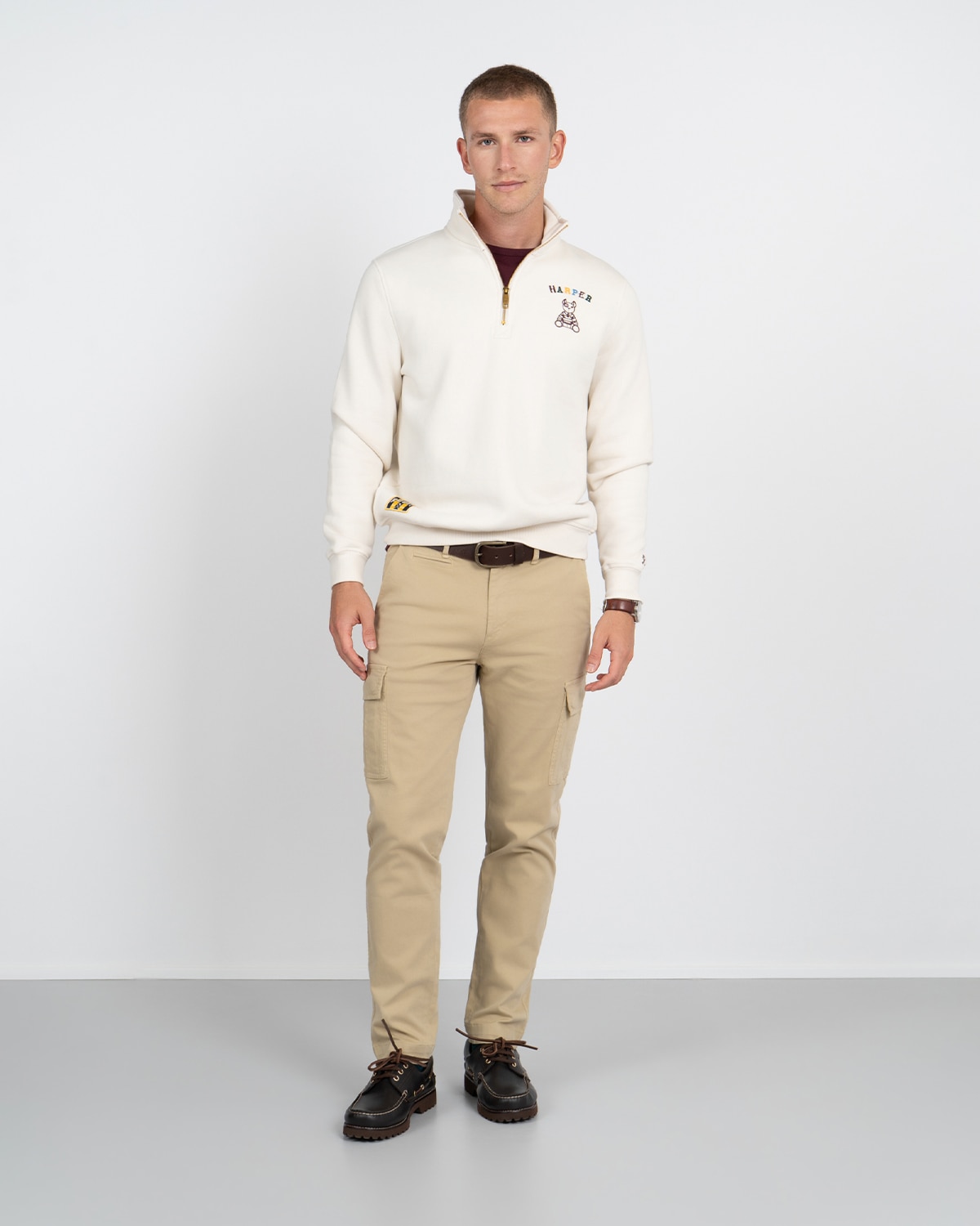 Sudadera half-zipper arthur - Harper & Neyer - Crudo Crudo-3