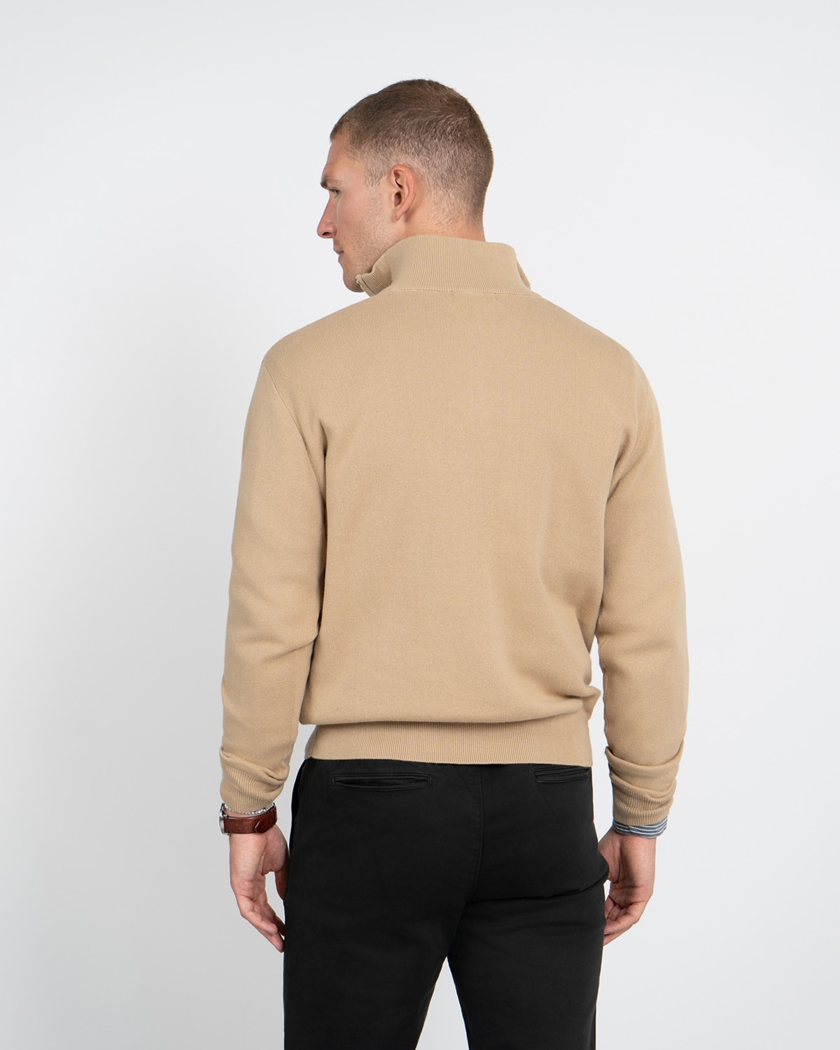 Jersey zipper - Harper & Neyer - Camel Camel-2