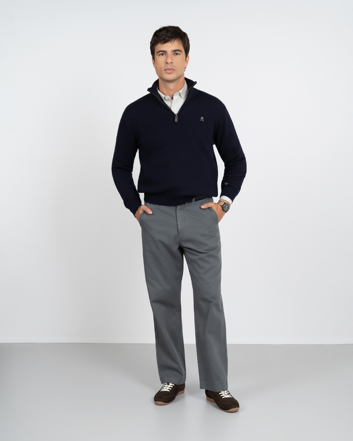 Jersey zipper - Harper & Neyer - Azul marino Azul marino-3