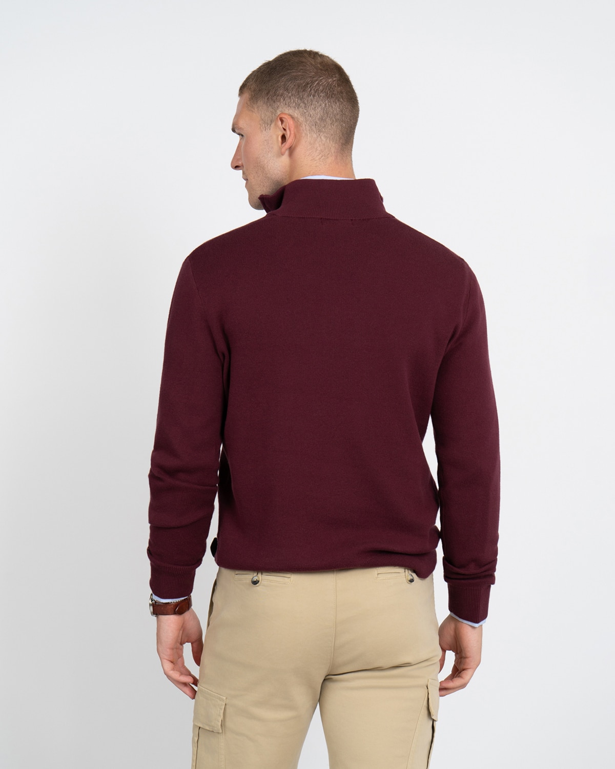 Jersey zipper - Harper & Neyer - Burdeos Burdeos-2