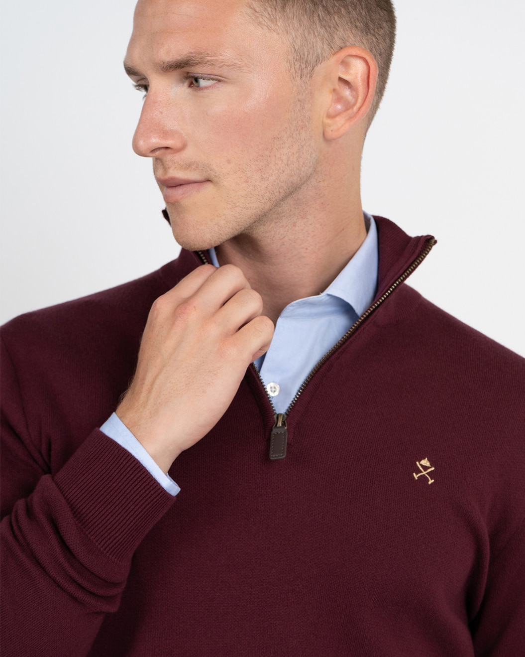 Jersey zipper - Harper & Neyer - Burdeos Burdeos-4