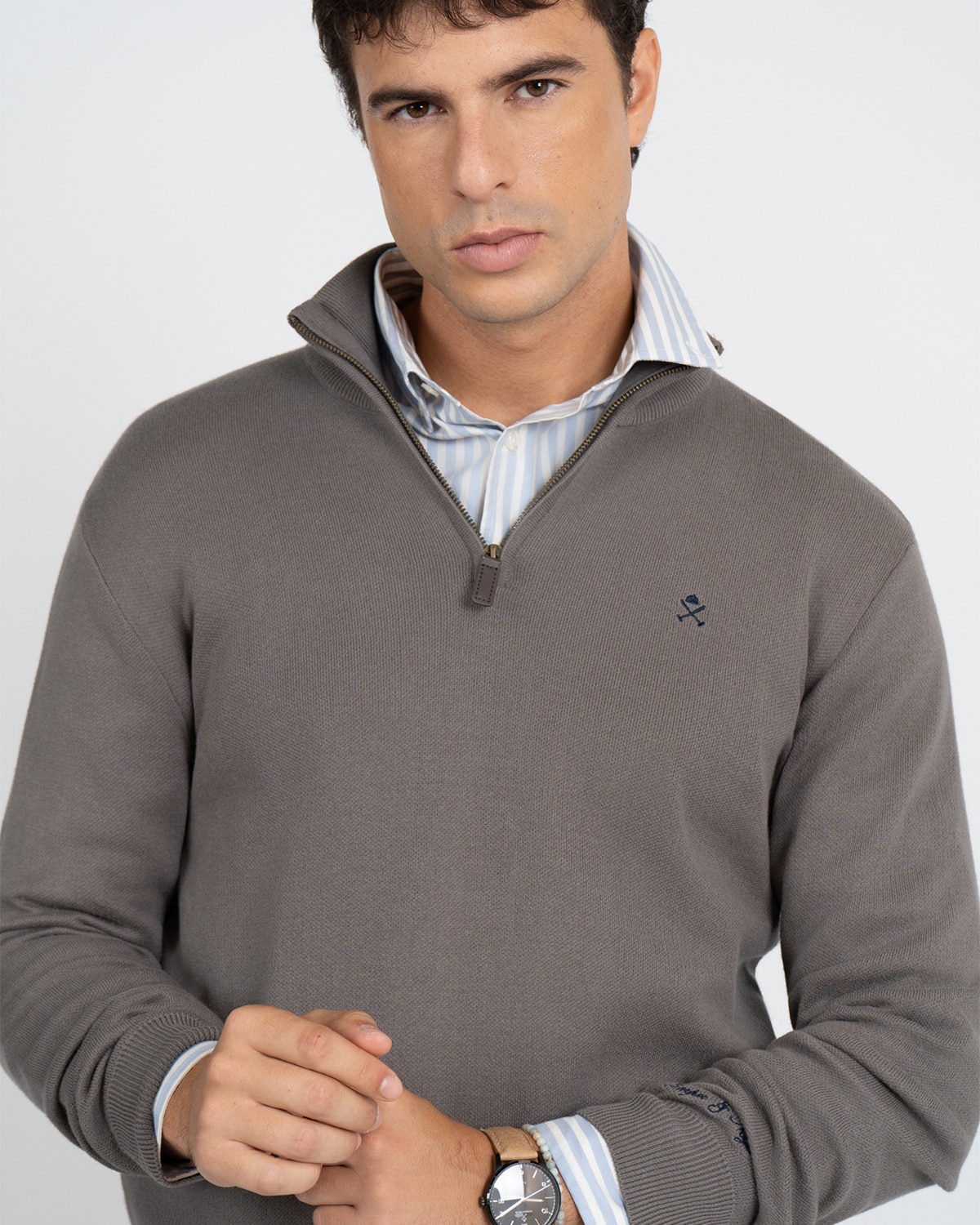 Jersey zipper - Harper & Neyer - Gris Gris-4