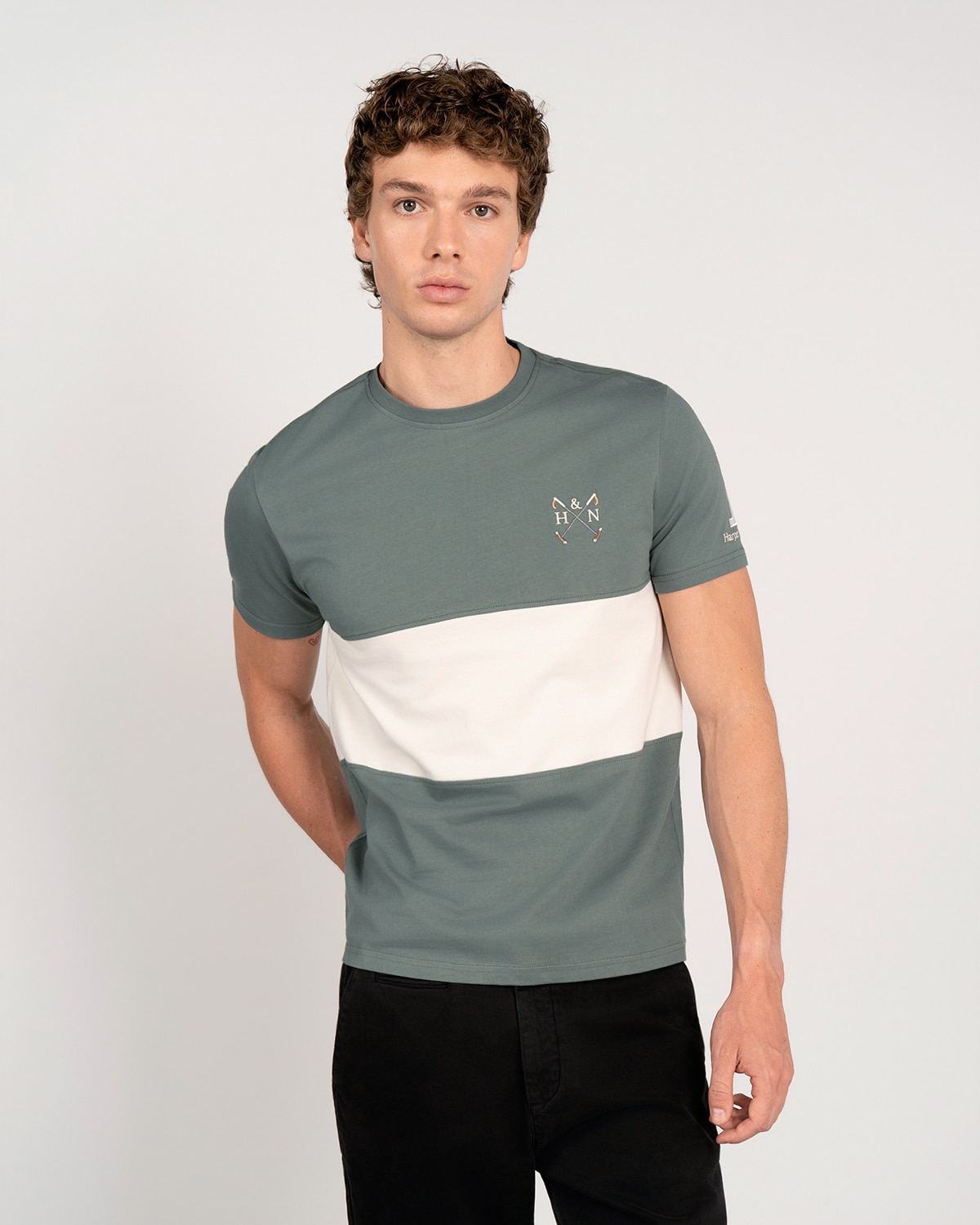 Imagen 2 de Camiseta chukker - Harper & Neyer - Verde militar Verde militar