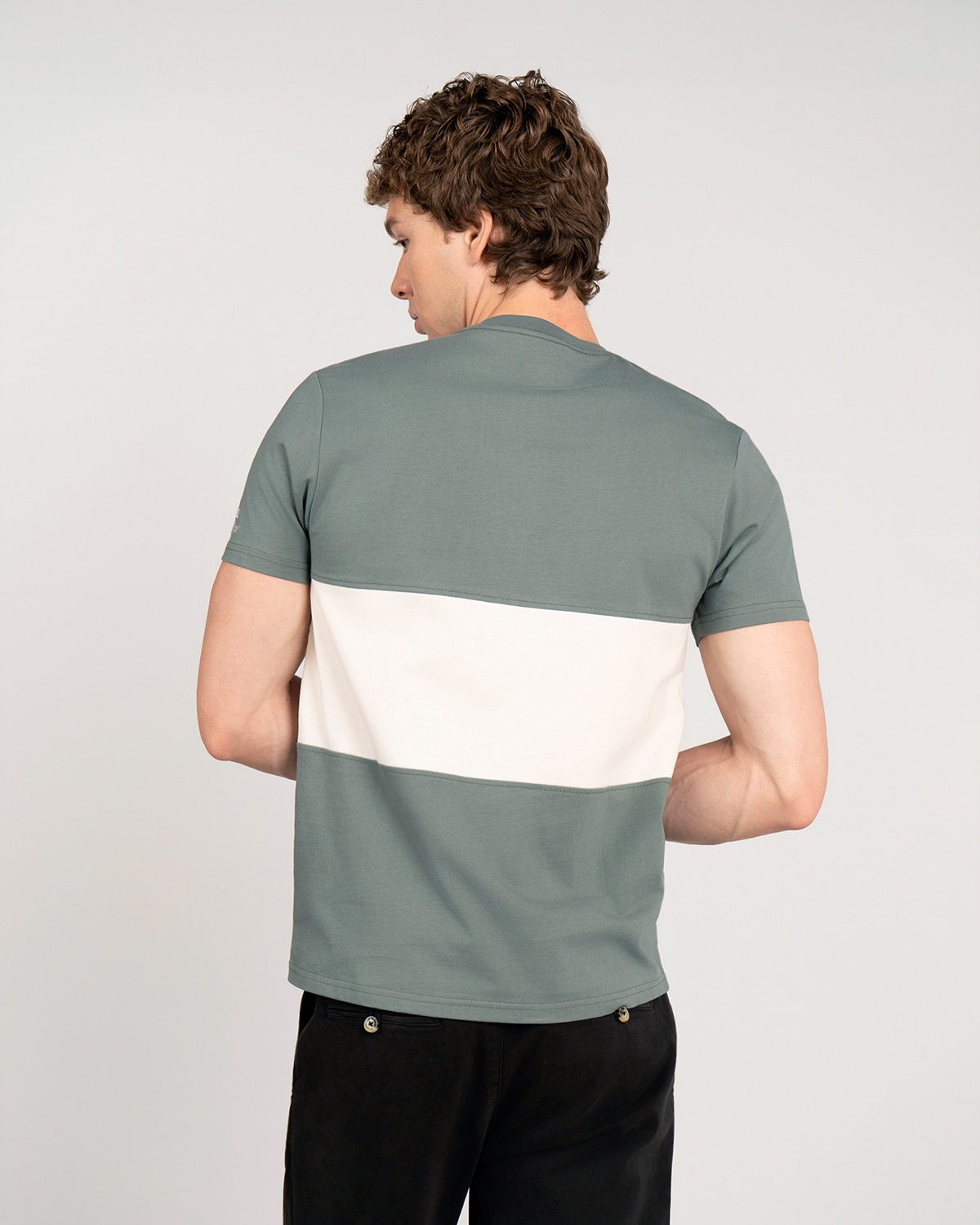 Imagen 3 de Camiseta chukker - Harper & Neyer - Verde militar Verde militar