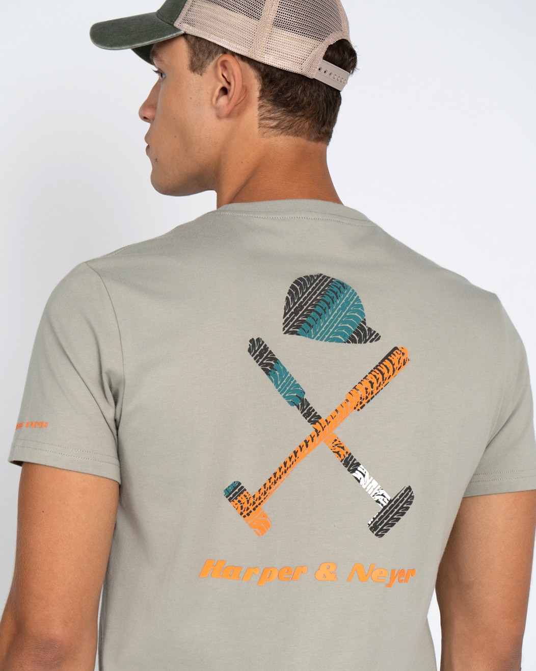 Imagen 4 de Camiseta revline - Harper & Neyer - Verde militar Verde militar