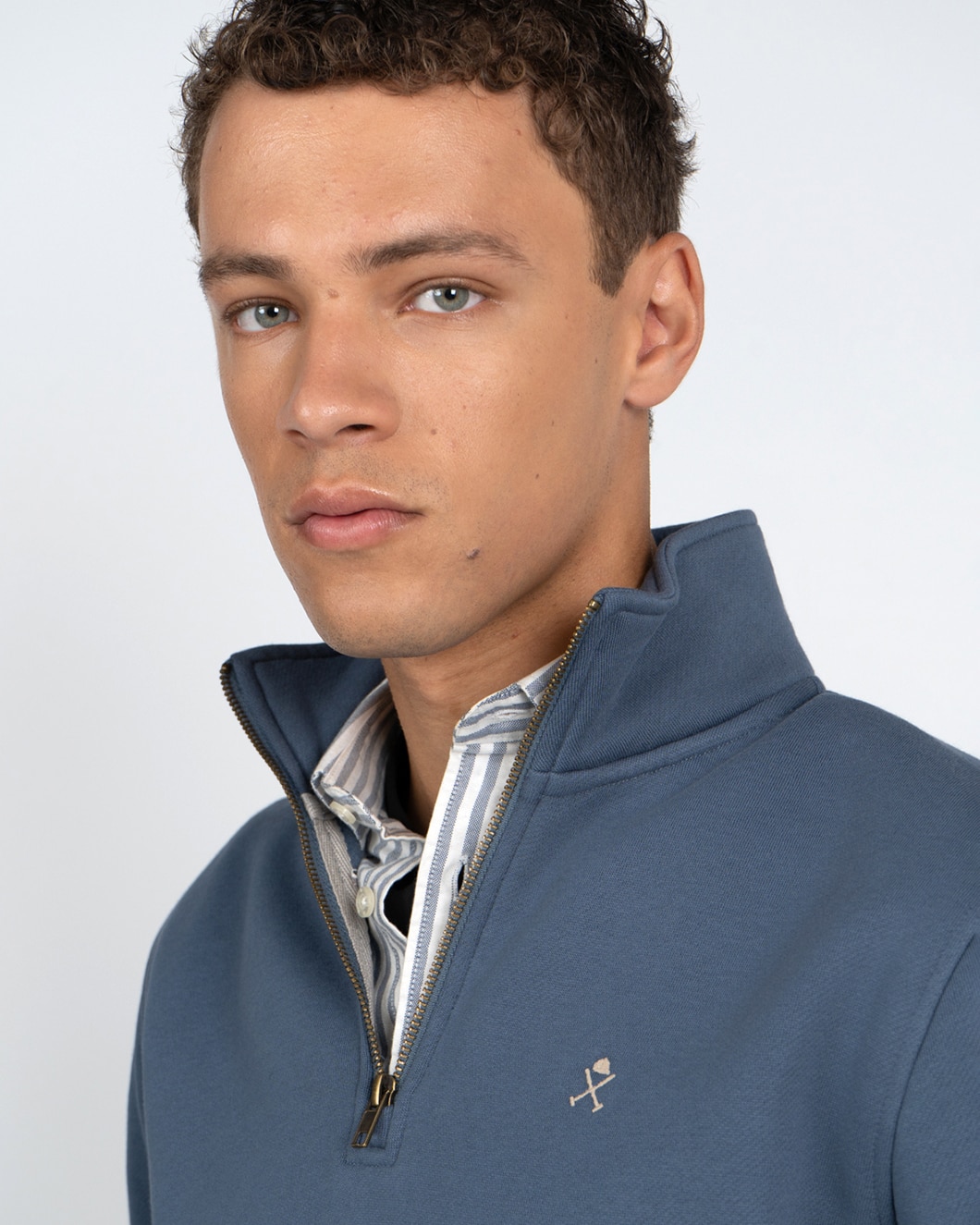 Sudadera half zipper winner - Harper & Neyer - Azul marino Azul marino-4