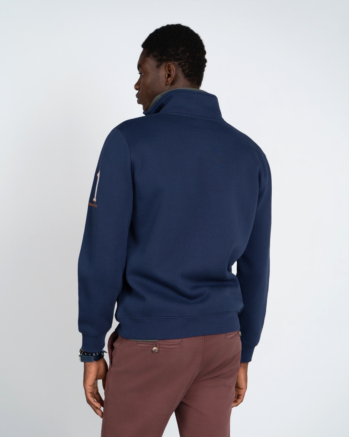 Sudadera half zipper chukker - Harper & Neyer - Azul oscuro Azul oscuro-3