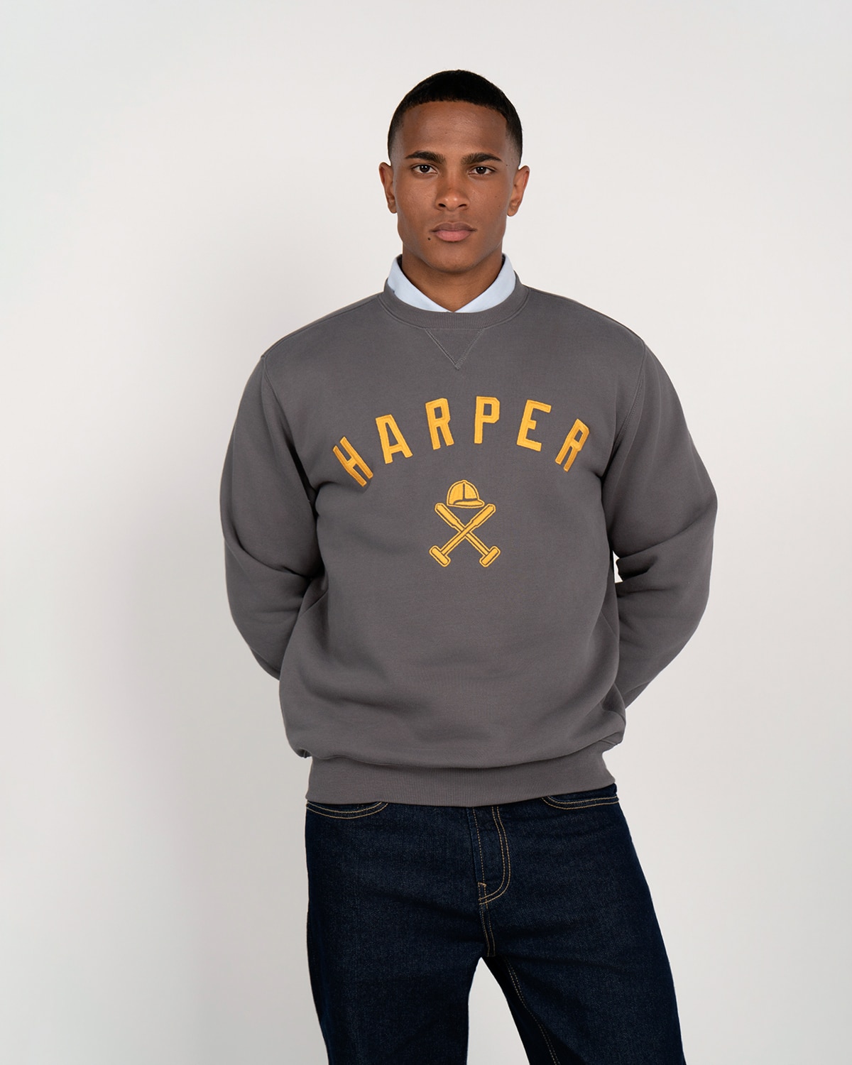 Imagen 0 de Sudadera crew-neck new england Negro