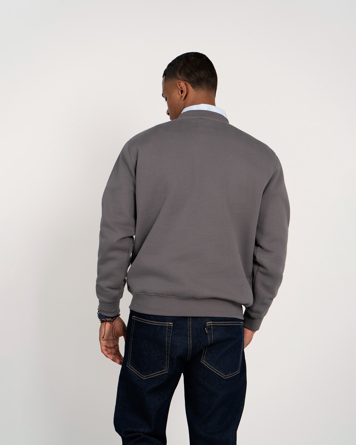 Sudadera crew-neck new england - Harper & Neyer - Negro Negro-2