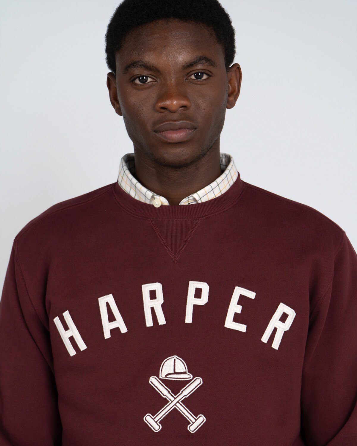 Sudadera crew-neck new england - Harper & Neyer - Burdeos Burdeos-2