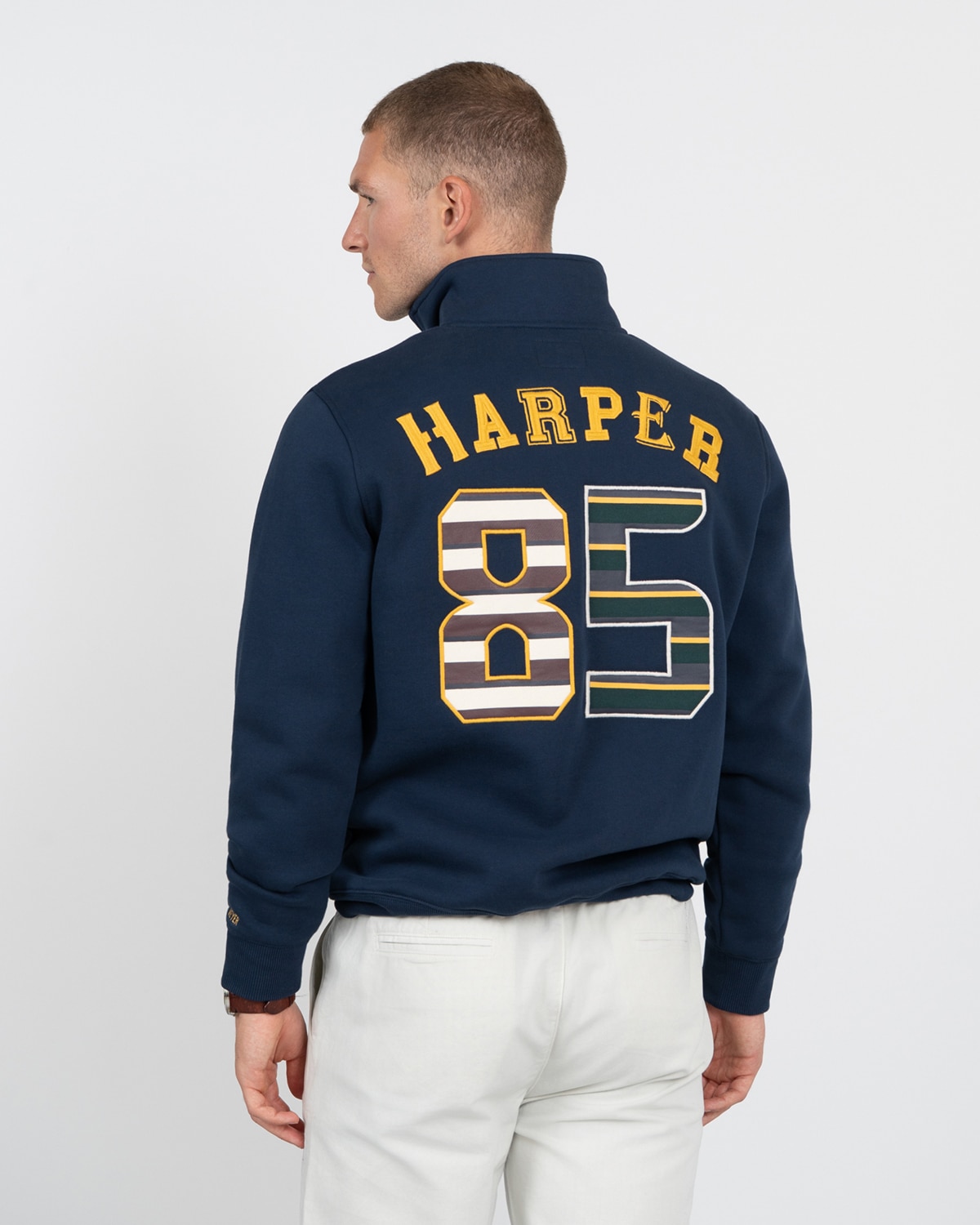 Sudadera half-zipper albany - Harper & Neyer - Azul marino Azul marino-2