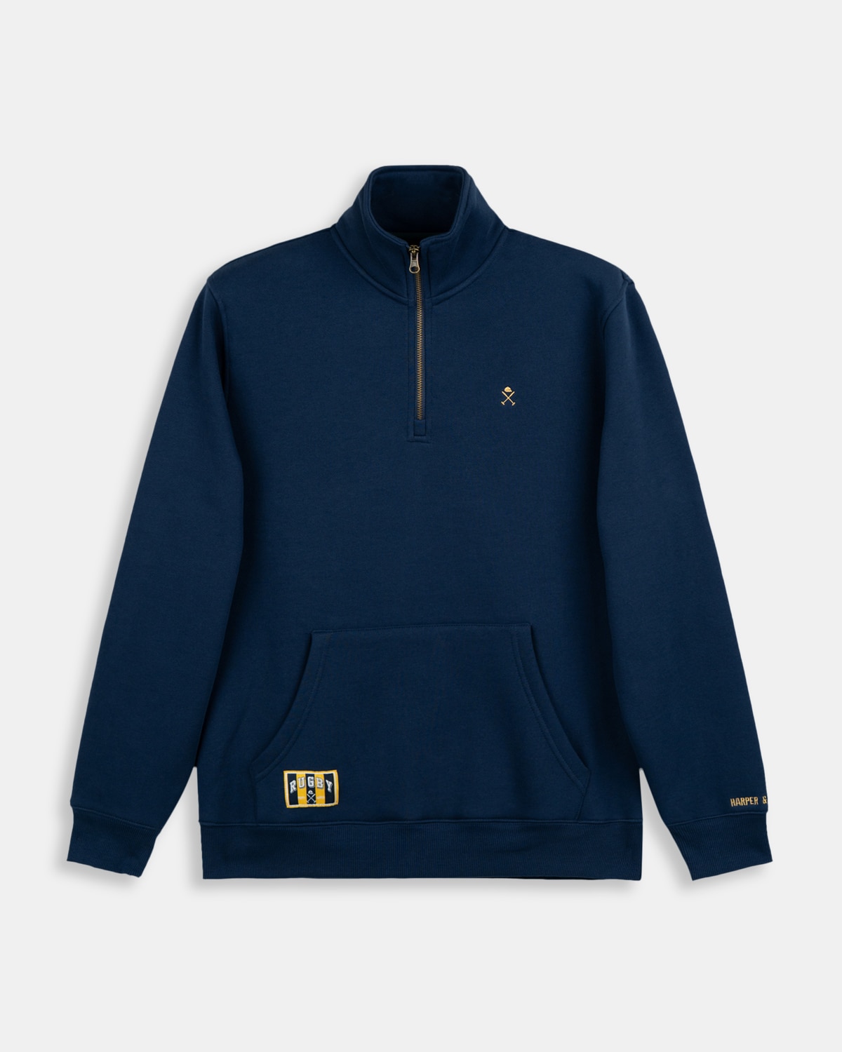 Sudadera half-zipper albany - Harper & Neyer - Azul marino Azul marino-6