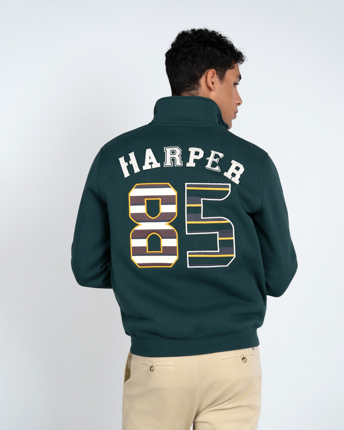 Sudadera half-zipper albany - Harper & Neyer - Verde Agua Verde Agua-2