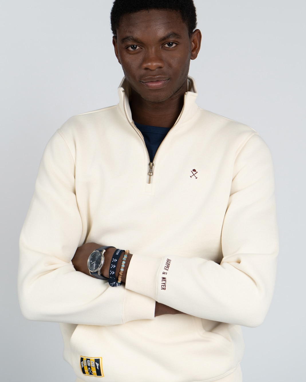 Sudadera half-zipper albany - Harper & Neyer - Crudo Crudo-3