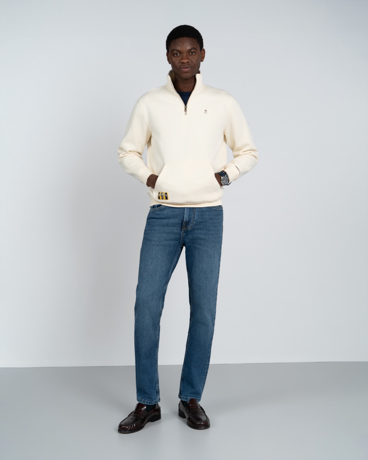 Sudadera half-zipper albany - Harper & Neyer - Crudo Crudo-4