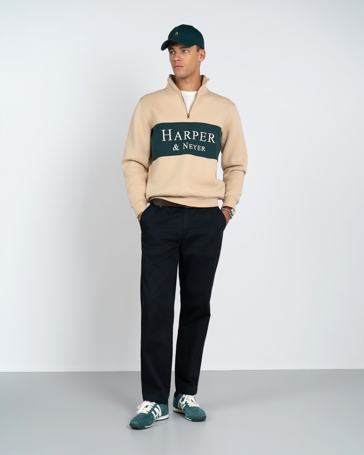 Sudadera half zipper maryland - Harper & Neyer - Camel Camel-3