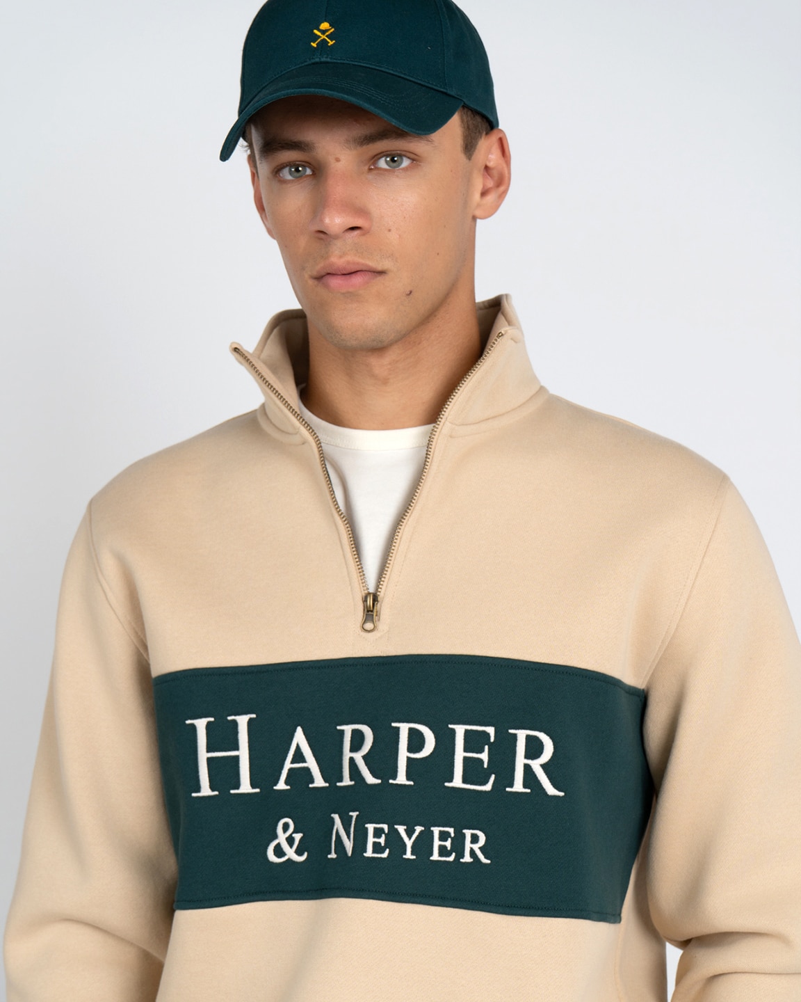 Sudadera half zipper maryland - Harper & Neyer - Camel Camel-4