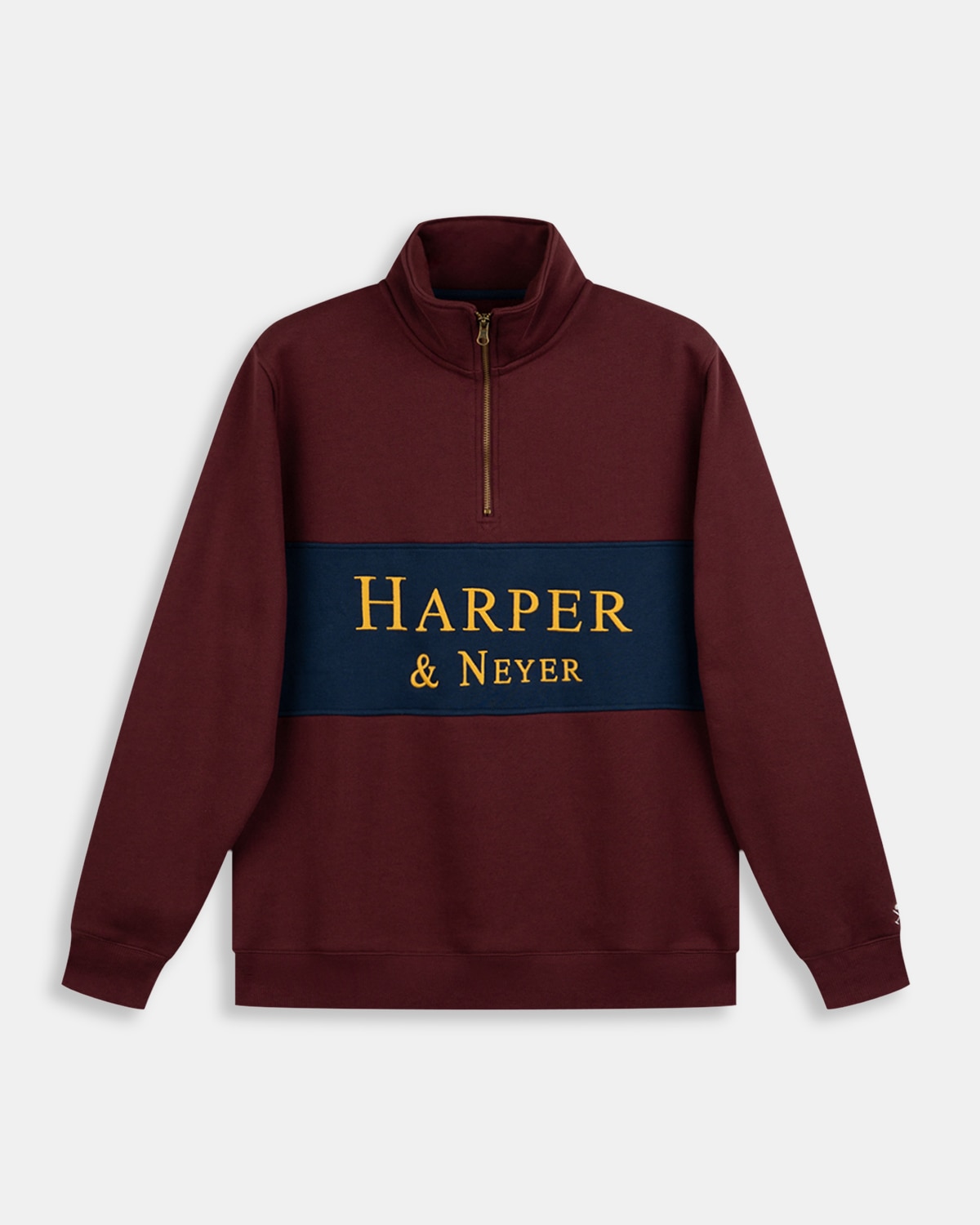 Sudadera half zipper maryland - Harper & Neyer - Burdeos Burdeos-6