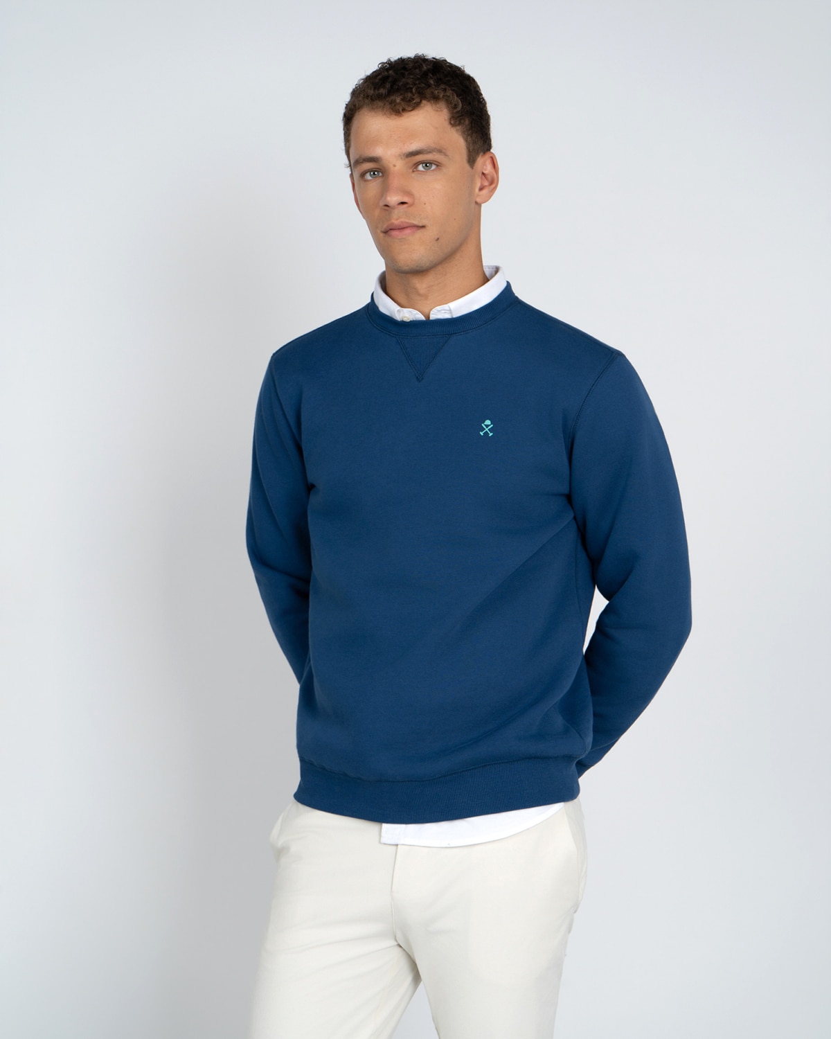 Sudadera crew-neck ranger - Harper & Neyer - Azul oscuro Azul oscuro-1
