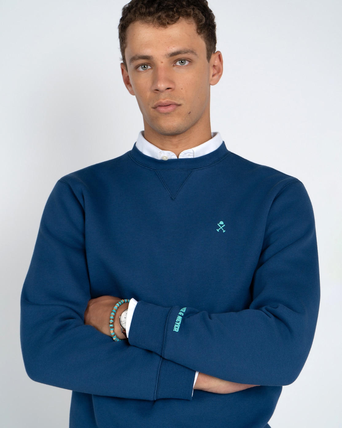Sudadera crew-neck ranger - Harper & Neyer - Azul oscuro Azul oscuro-3
