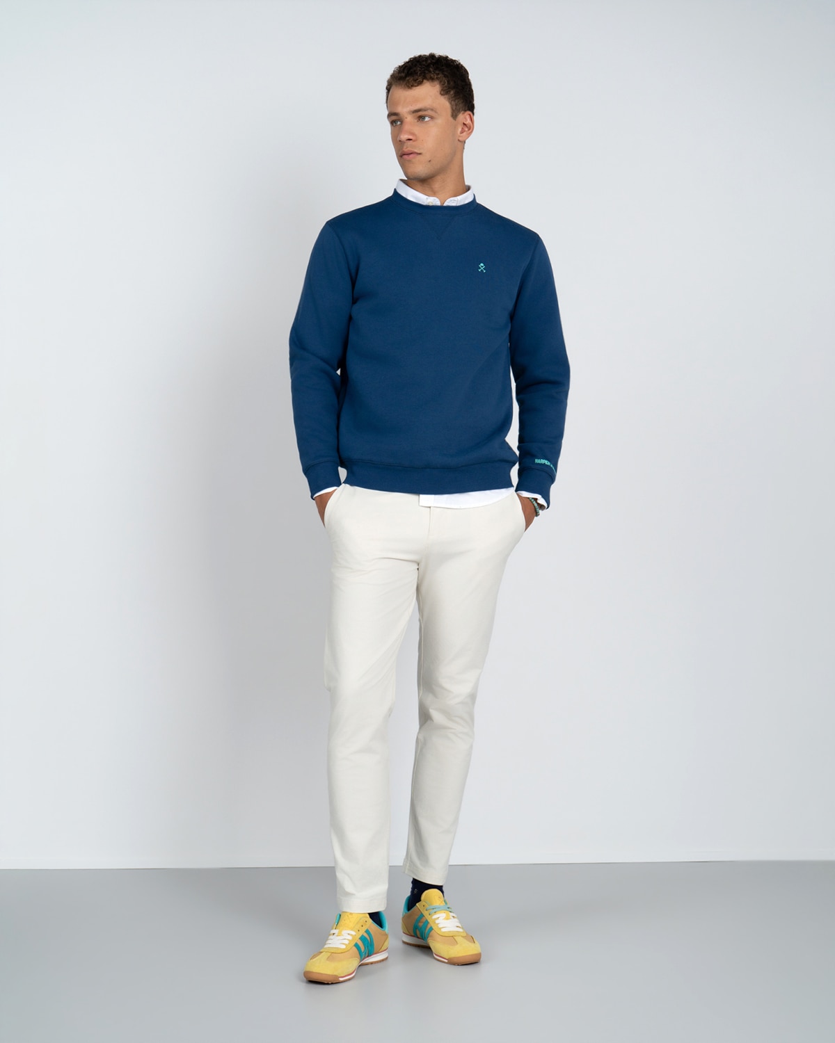 Sudadera crew-neck ranger - Harper & Neyer - Azul oscuro Azul oscuro-4