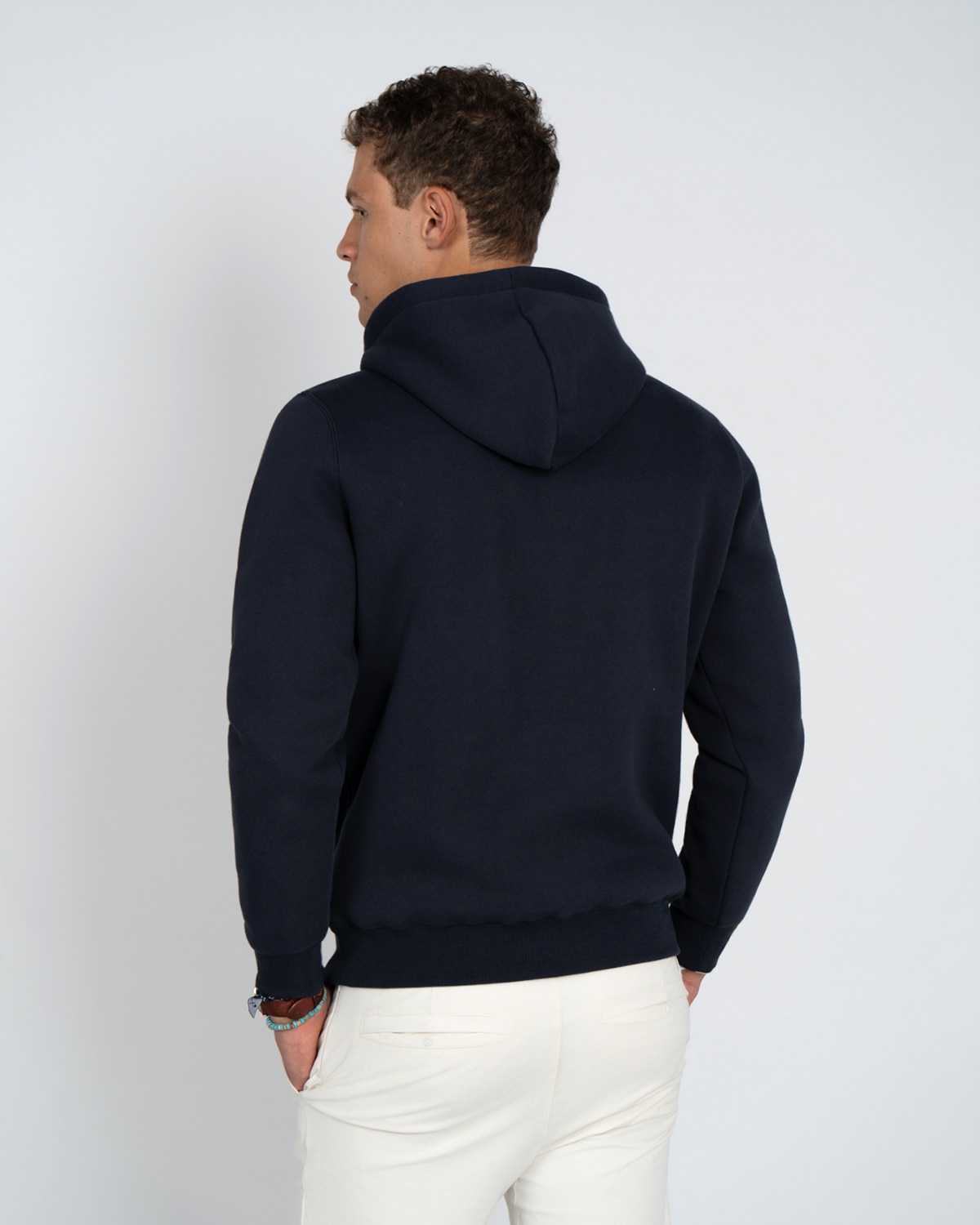 Sudadera hoodie retro - Harper & Neyer - Azul oscuro Azul oscuro-3