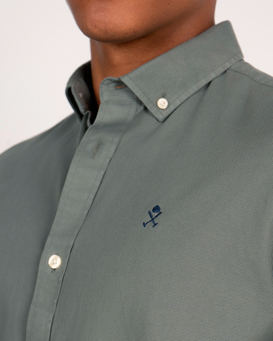 Imagen 2 de Camisa lisa - Harper & Neyer - Verde militar Verde militar