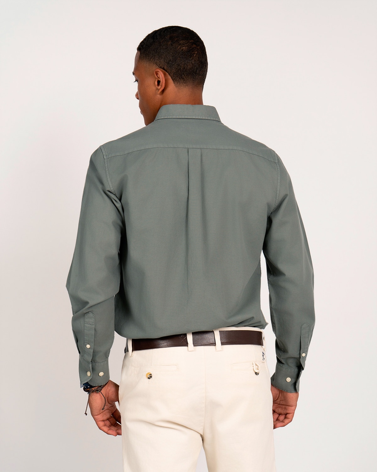 Imagen 4 de Camisa lisa - Harper & Neyer - Verde militar Verde militar