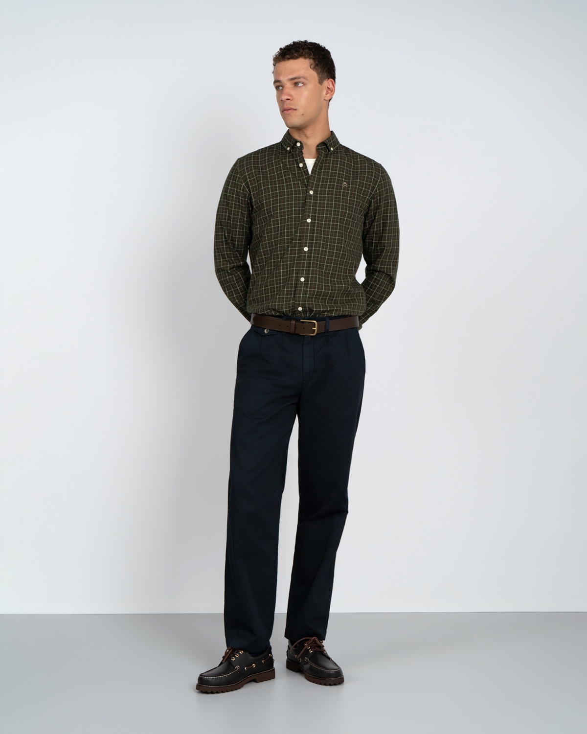 Imagen 1 de Camisa cuadros Verde Oliva