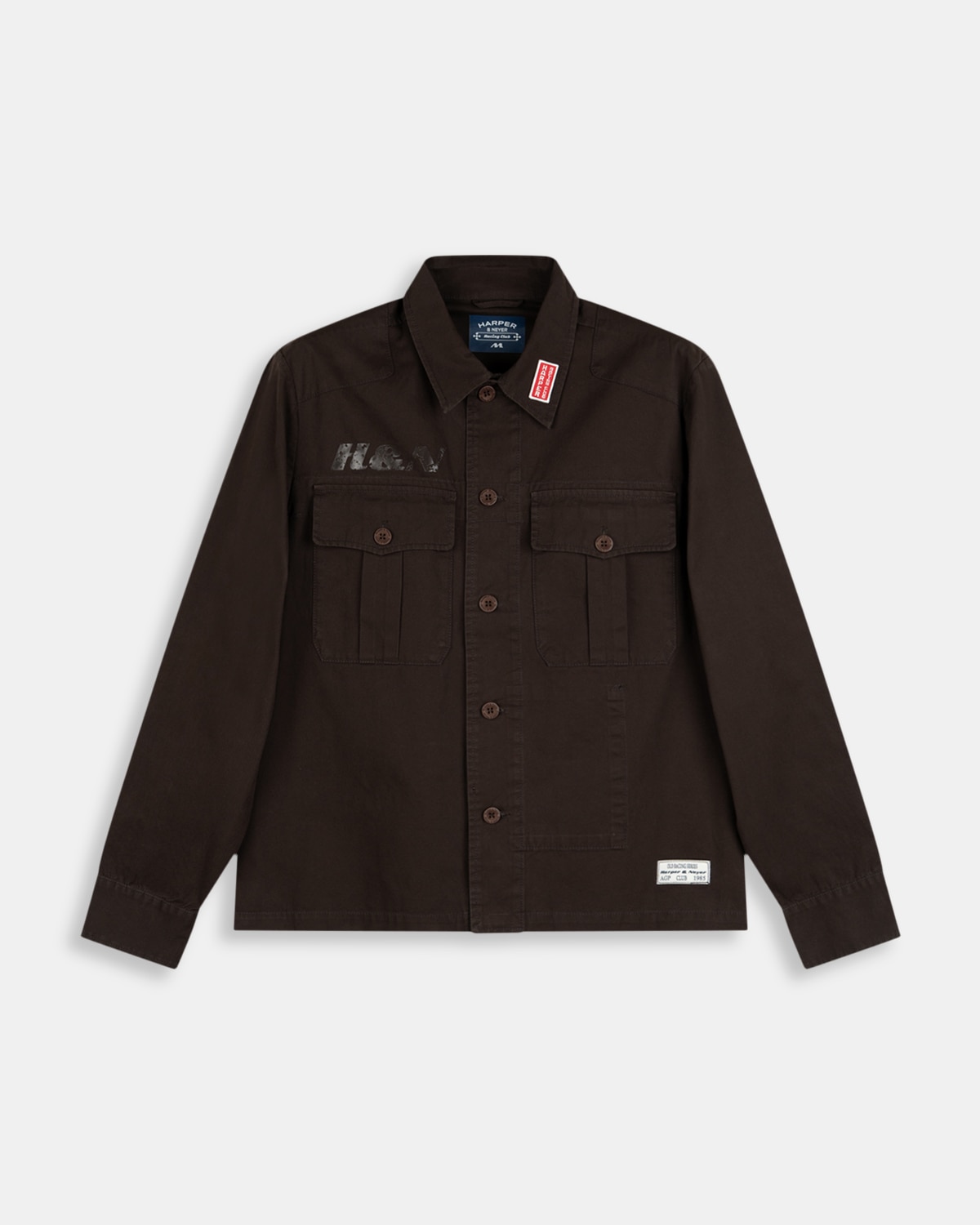 Imagen 6 de Sobrecamisa military candem - Harper & Neyer - Marrón chocolate Marrón chocolate