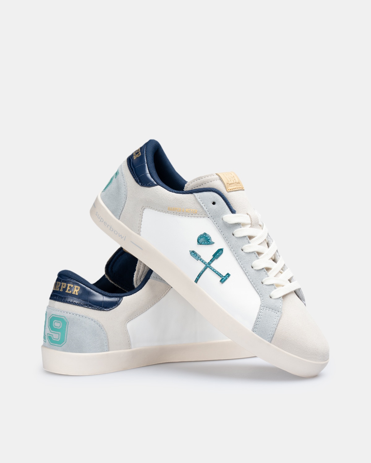 Zapatillas de vestir de hombre con cierre de cordones - Harper & Neyer - Crudo Crudo-4
