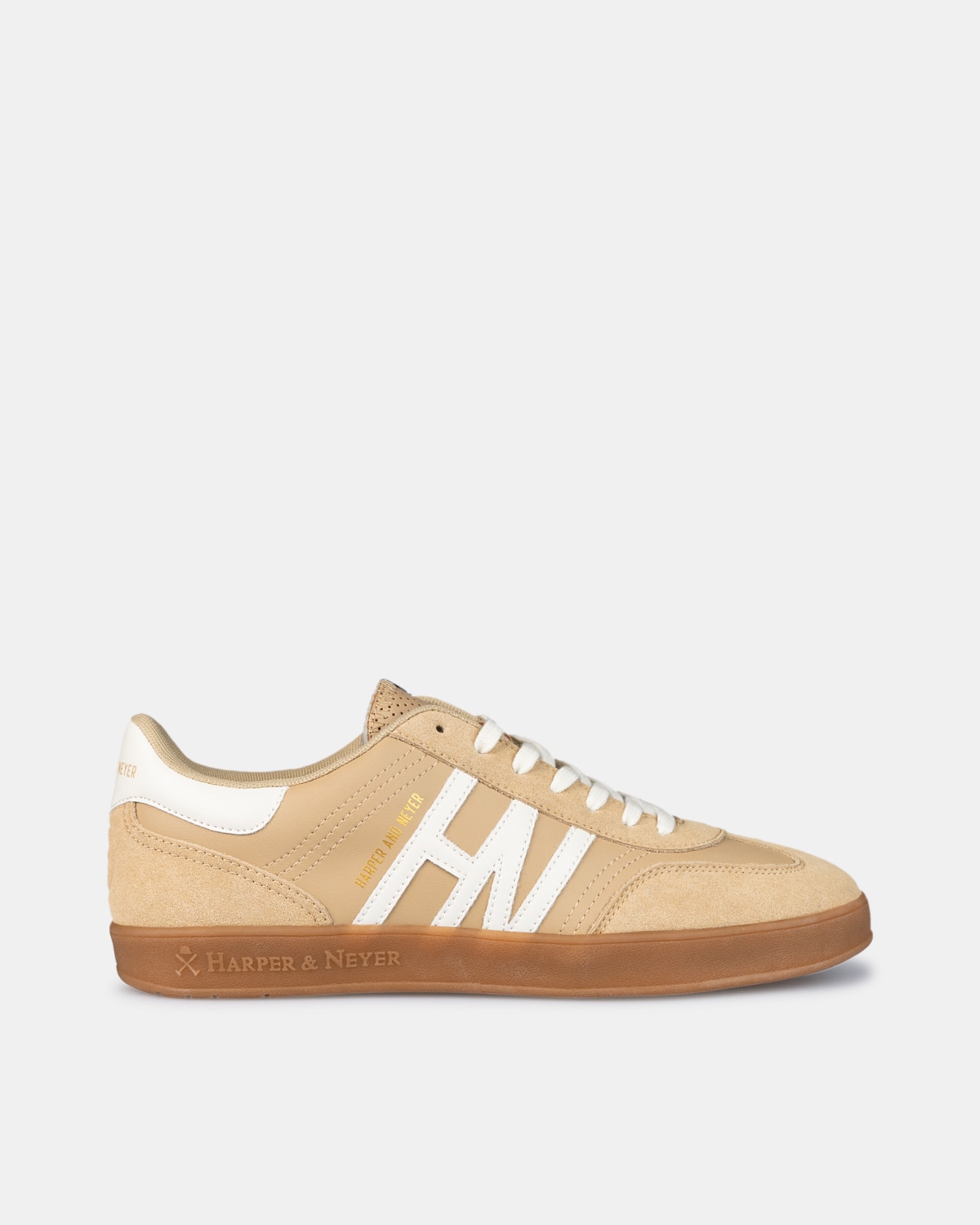 Zapatillas de hombre retro con cirre de cordones - Harper & Neyer - Camel Camel-1